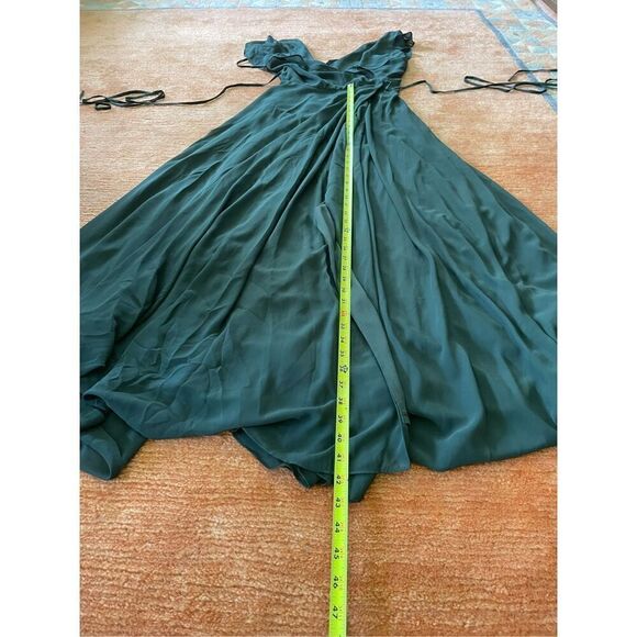 BILL LEVKOFF Tie Chiffon v neck/back wrap dress Size 4 - Picture 6 of 6